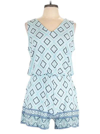 Pre-owned Market & Spruce Romper In Blue