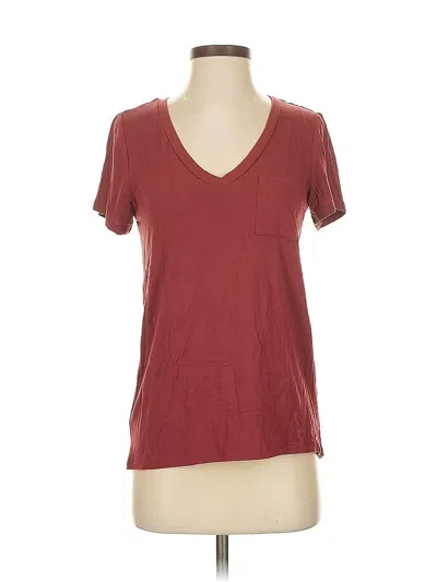 Pre-owned Market & Spruce Short Sleeve T-shirt In Burgundy
