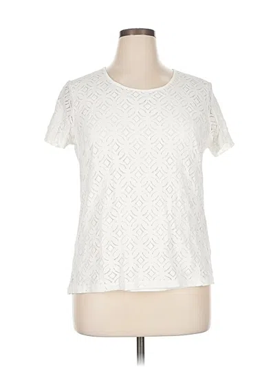 Pre-owned Market & Spruce Short Sleeve T-shirt In White