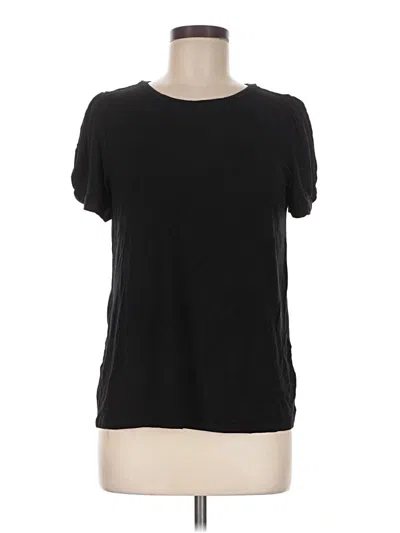 Pre-owned Market & Spruce Short Sleeve Top Black Crew Neck Tops