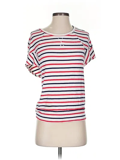 Pre-owned Market & Spruce Short Sleeve Top Red Scoop Neck Tops