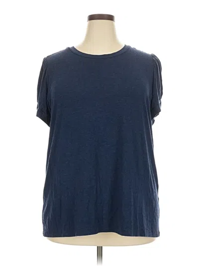 Pre-owned Market & Spruce Short Sleeve T-shirt In Blue