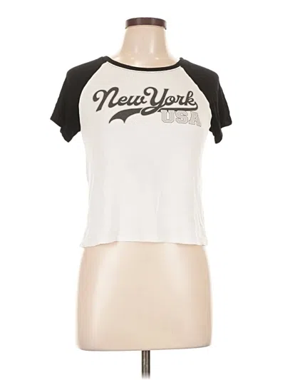 Pre-owned Market & Spruce Short Sleeve T-shirt In Ivory
