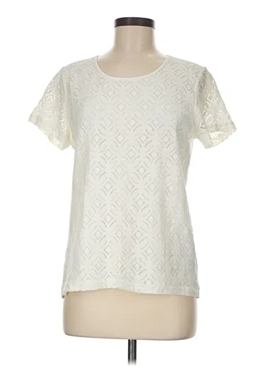 Pre-owned Market & Spruce Short Sleeve T-shirt In White