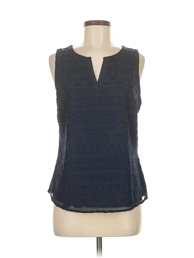 Pre-owned Market & Spruce Sleeveless Blouse In Blue