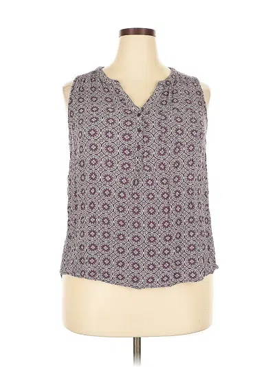 Pre-owned Market & Spruce Sleeveless Blouse In Purple