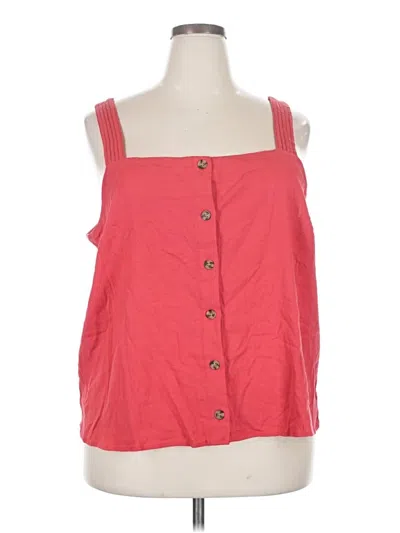 Market & Spruce Sleeveless Blouse In Red