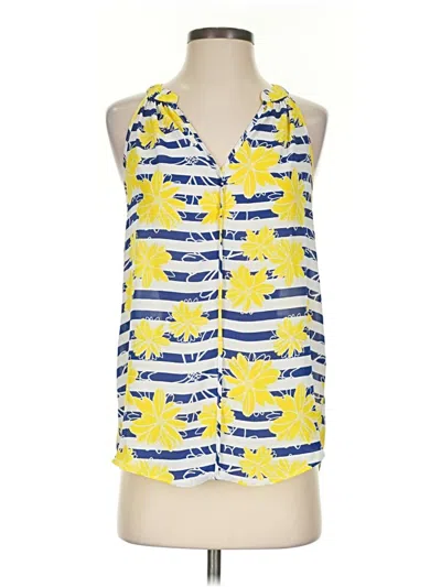 Pre-owned Market & Spruce Sleeveless Blouse In Yellow