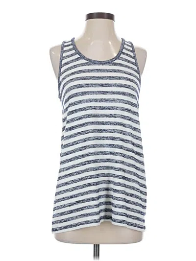 Pre-owned Market & Spruce Tank Top Blue Halter Neckline Tops
