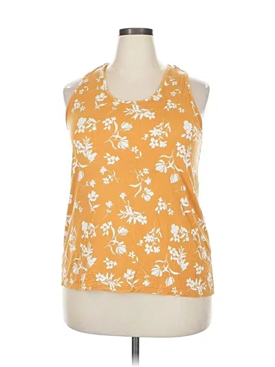 Pre-owned Market & Spruce Tank Top Orange Halter Neckline Tops