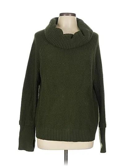 Pre-owned Market & Spruce Turtleneck Sweater In Green