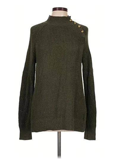 Pre-owned Market & Spruce Turtleneck Sweater In Green