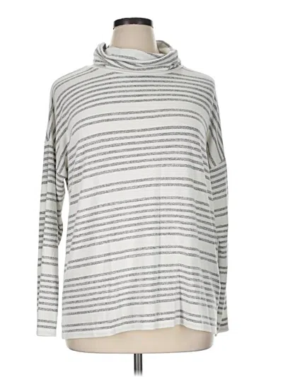 Pre-owned Market & Spruce Turtleneck Sweater In Silver