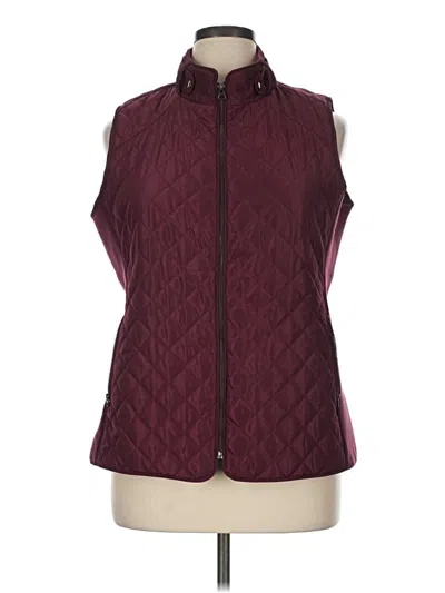 Pre-owned Market & Spruce Vest In Burgundy