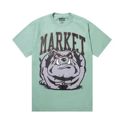 Pre-owned Market Angry Bulldog T-shirt 'natural' | Cream | Men's Size M In White