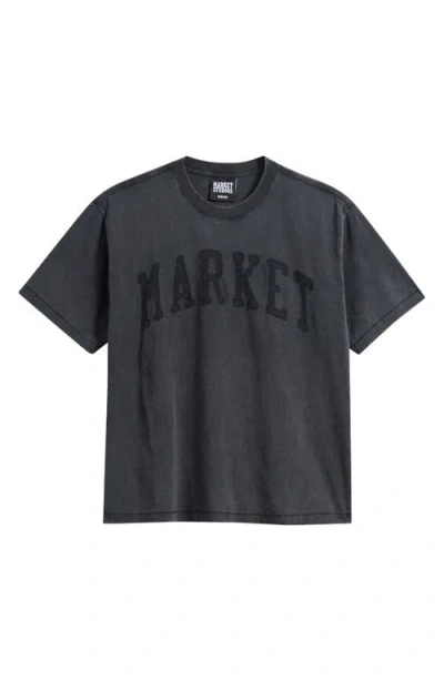 Market Arc Logo Appliqué T-shirt In Black