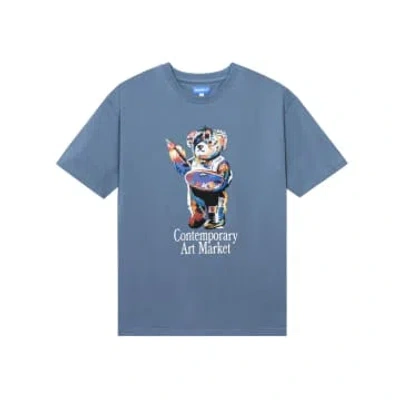 Market Art  Bear T-shirt In Blue