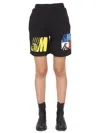 Market Bermuda With Logo Print Unisex In Black