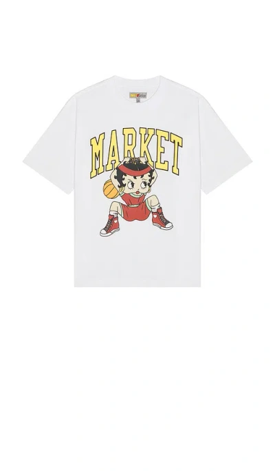 Market Betty Boop Dunking T-shirt In White