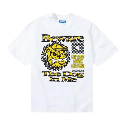 Pre-owned Market Beware Dog In Me T-shirt 'white' | Men's Size Xxl