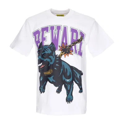 Market Beware Dog Washed Tee White Men's T-shirt