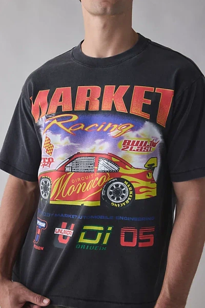 Market Built 2 Last Graphic Tee In Black, Men's At Urban Outfitters