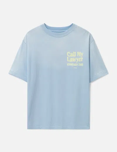 Market Call My Lawyer 3d T-shirt In Blue