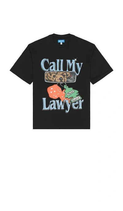Market Call My Lawyer Chase Tee In Black