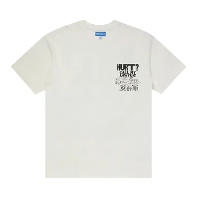Pre-owned Market Call My Lawyer Tee 'parchment' | Cream | Men's Size Xl In White