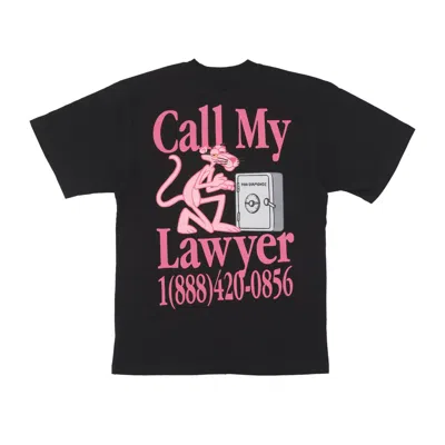 Market Call My Lawyer Tee X Pink Panther Black Men's T-shirt