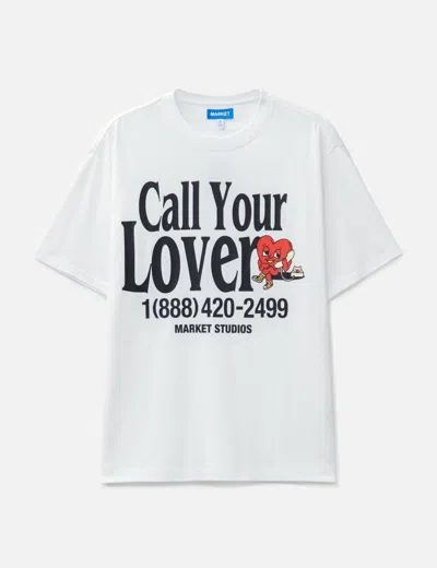 Market Call Your Lover T-shirt In 白色