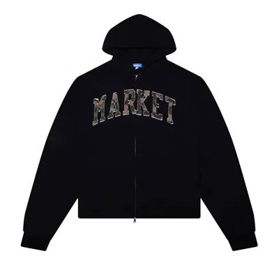 Pre-owned Market Camo Hoodie 'pirate Black' | Men's Size L