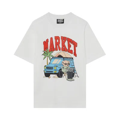 Pre-owned Market Car Camper T-shirt 'white' | Men's Size Xl