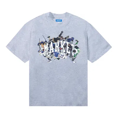 Pre-owned Market Check Please Arc T-shirt 'ash Heather' In Grey