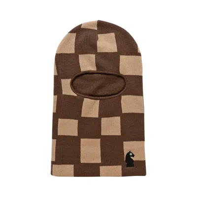 Pre-owned Market Chess Club Balaclava 'brown' | Men's Size Onesize