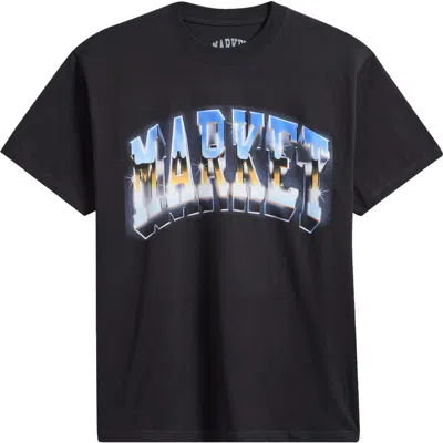 Market Chrome Arc Graphic T-shirt In Black