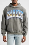 Market Chrome Arc Logo Cotton Graphic Hoodie In Gray