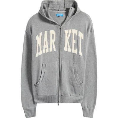 Market Classic Jacquard Zip Hoodie In Animal Print