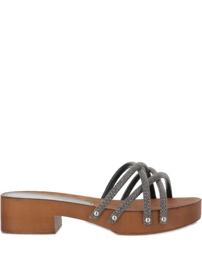 Market Crystal-embellished Sandals