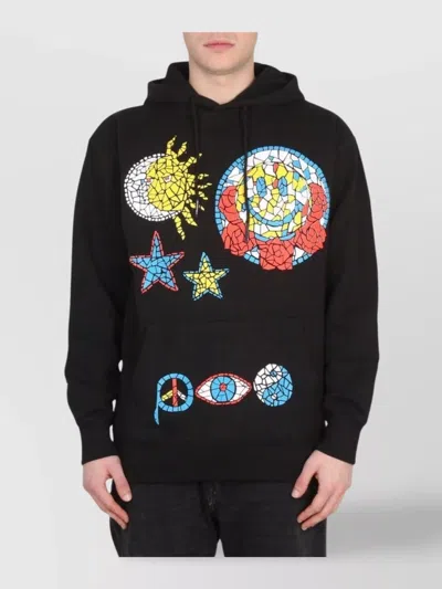 MARKET DRAWN VARSITY SWEATSHIRT HOOD