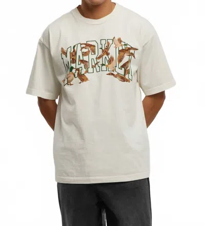 Market Duck Pond T-shirt In Ecru In White