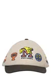 Market Embroidered Patch Baseball Cap In Beige