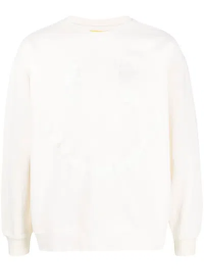 Market Embroidered-smiley Pullover Sweatshirt In Neutrals