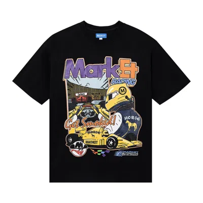 Pre-owned Market Express Racing Tee 'washed Black' | Men's Size S