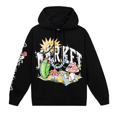 Pre-owned Market Fantasy Farm Pullover Hoodie 'black'