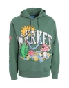 Market Fantasy Farm Pullover Hoodie Man Sweatshirt Green Size Xl Cotton In Green