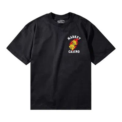 Pre-owned Market Flaming Dice T-shirt 'black' | Men's Size Xl