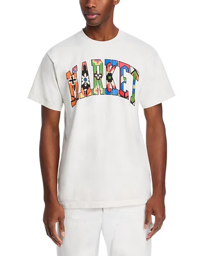 Market Floral Arc Logo T-shirt In White
