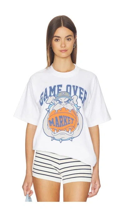 Market Game Over T-shirt In White