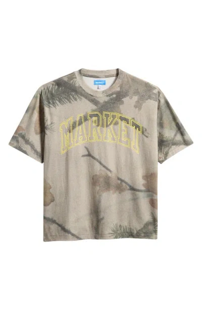 Market Golden Arc Cotton Graphic T-shirt In Bc-camo